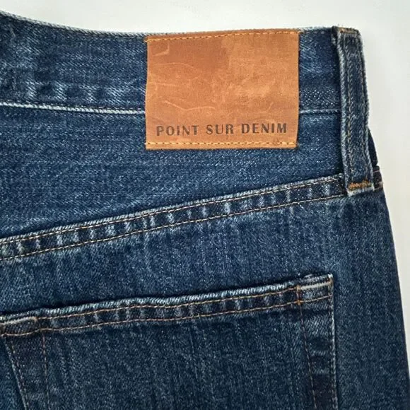 Point Sur Boyfriend Jeans Womens 25 Button Fly Selvedge Denim Straight J Crew - Picture 5 of 12